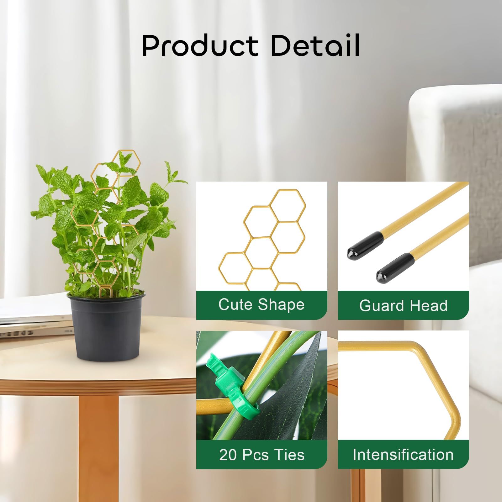2 Pcs 14" Small Plant Trellis for Climbing Plant view 4