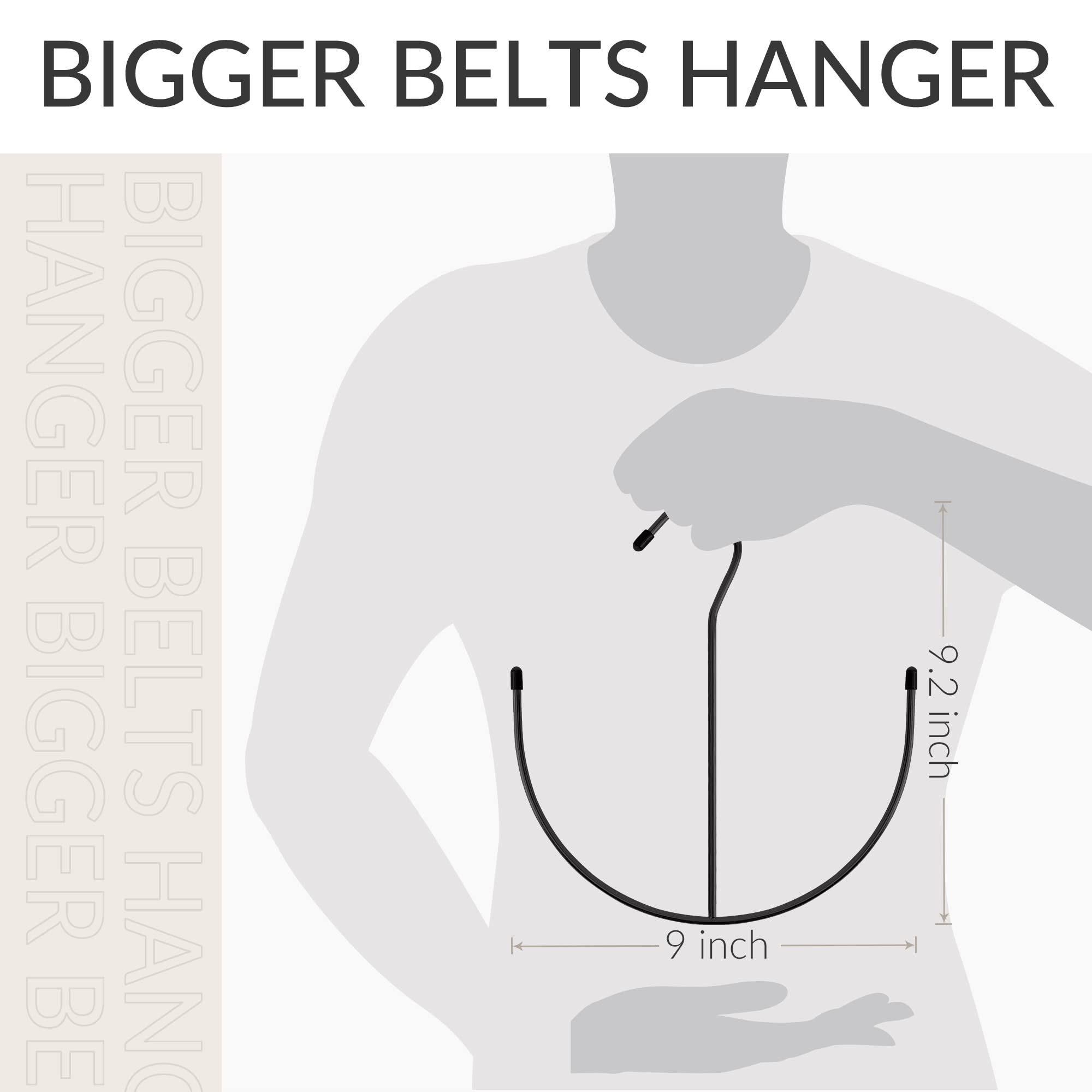 Belt Hangers, Belt Rack Black Closet Accessories Organizers, Closet Organizer view 2