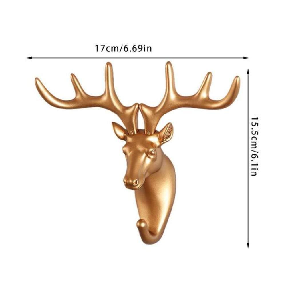 Animal Head Hook Vintage Deer Head Animal for Hanging Clothes Hat Scarf Key view 2