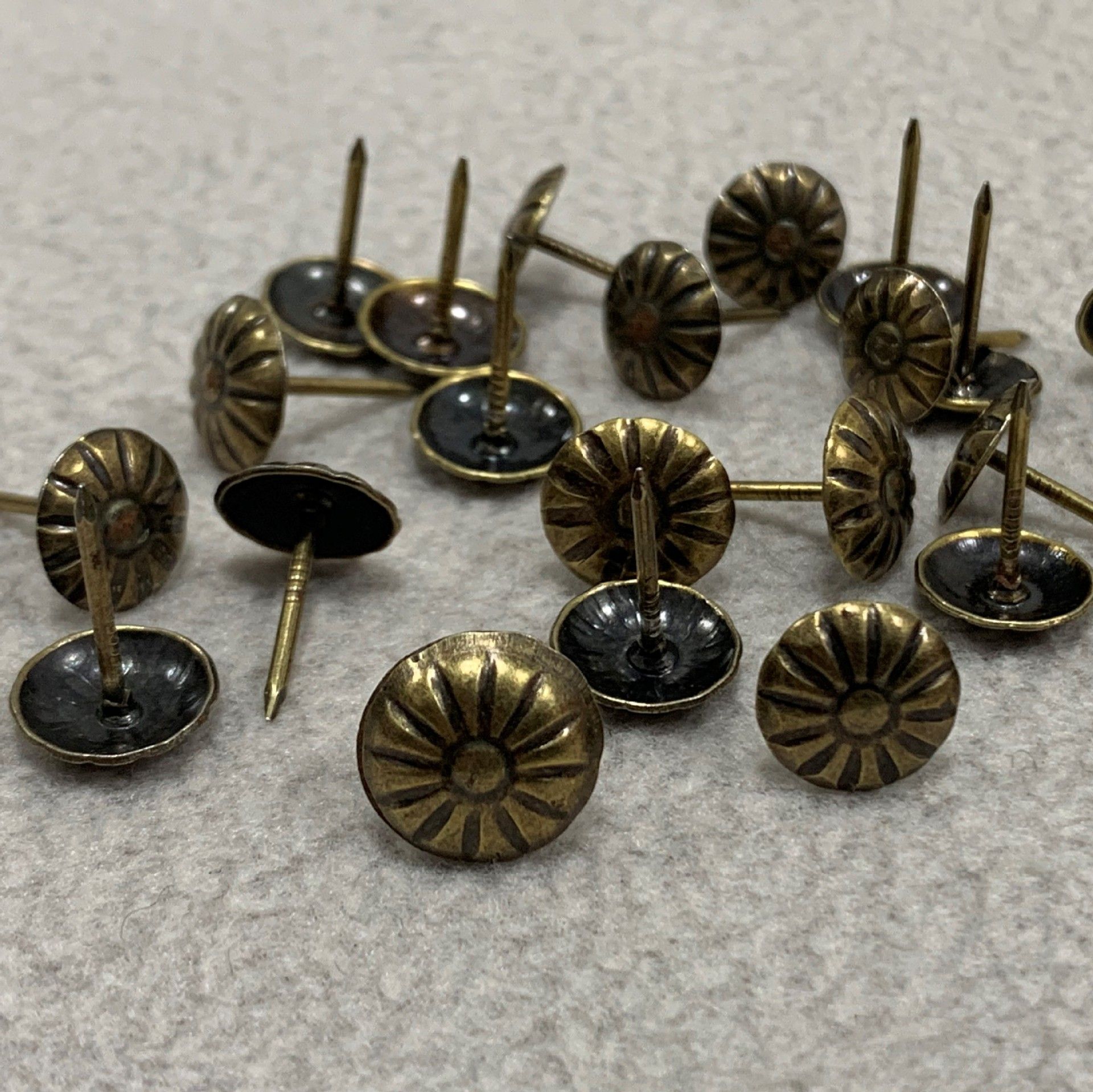 100pcs Upholstery Tacks, 7/16 Inch Furniture Tacks for Upholstery, Decorative view 5
