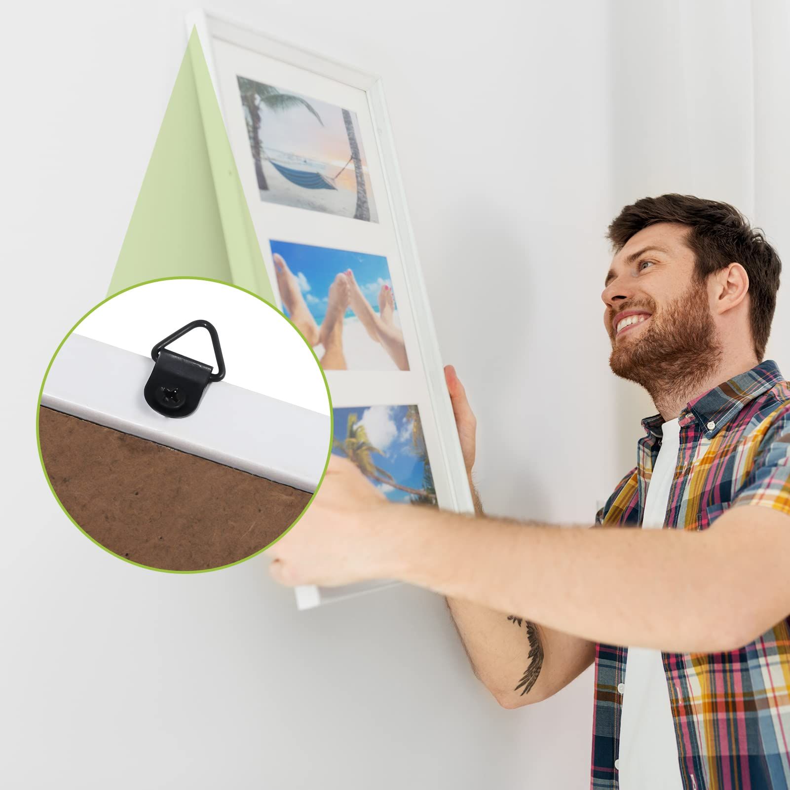 251 Pcs Picture Hanging Kit Include Sawtooth Picture Frame Hanging view 5