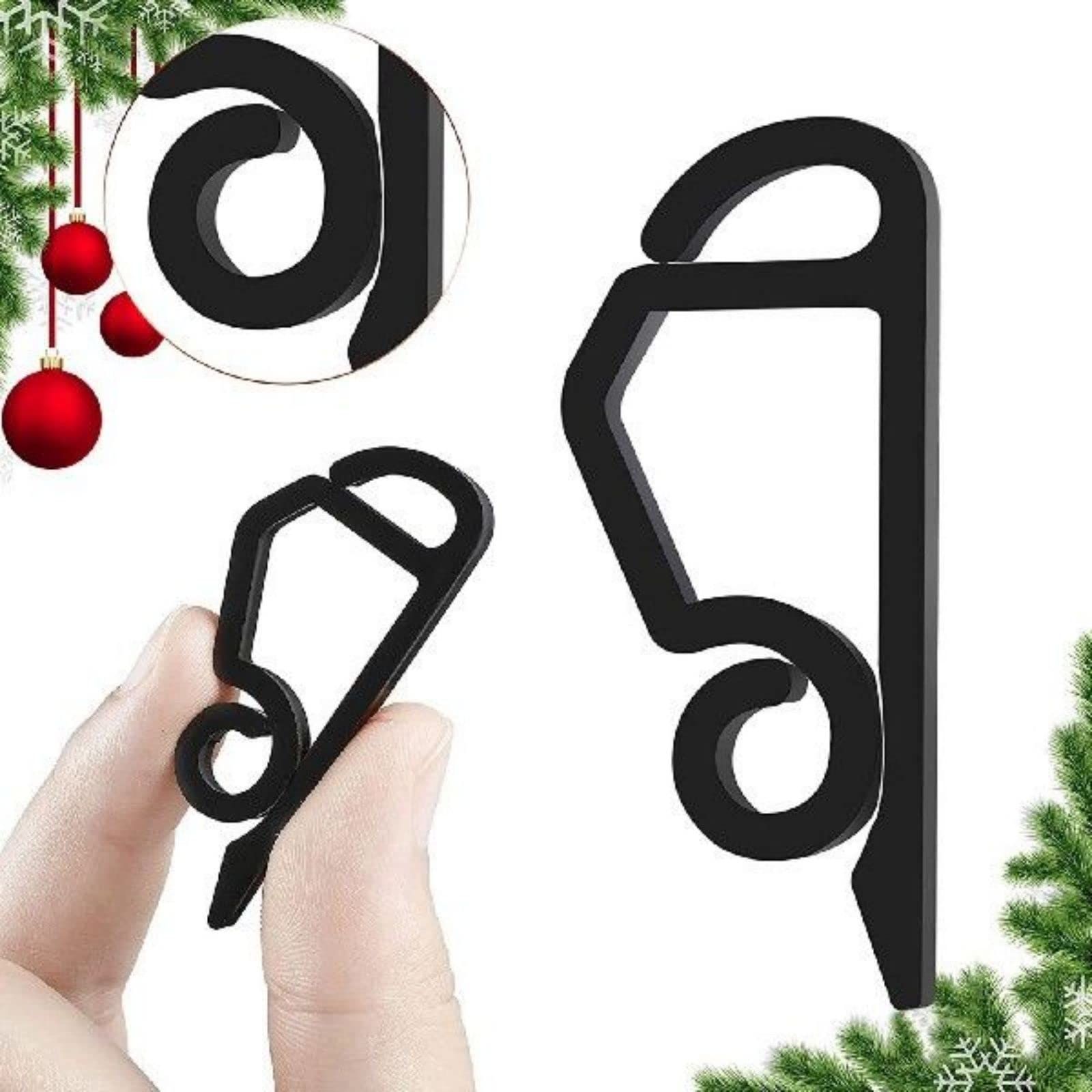120 Pcs Light Clips Outside Gutter Hooks - Plastic Holiday Gutter Light view 4