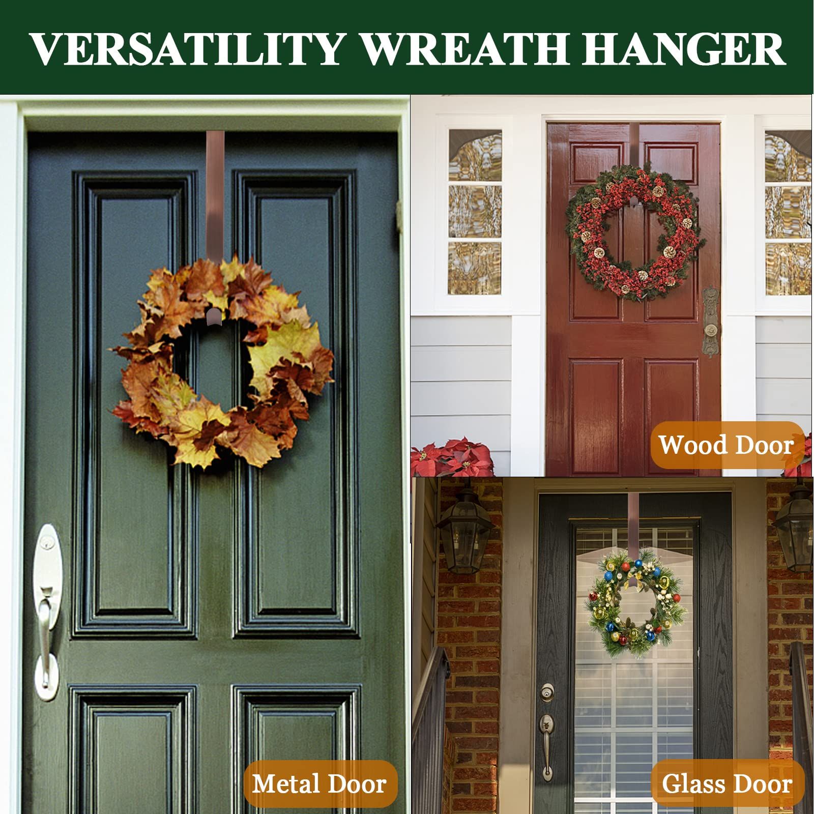 Wreath Hanger for Front Door view 2
