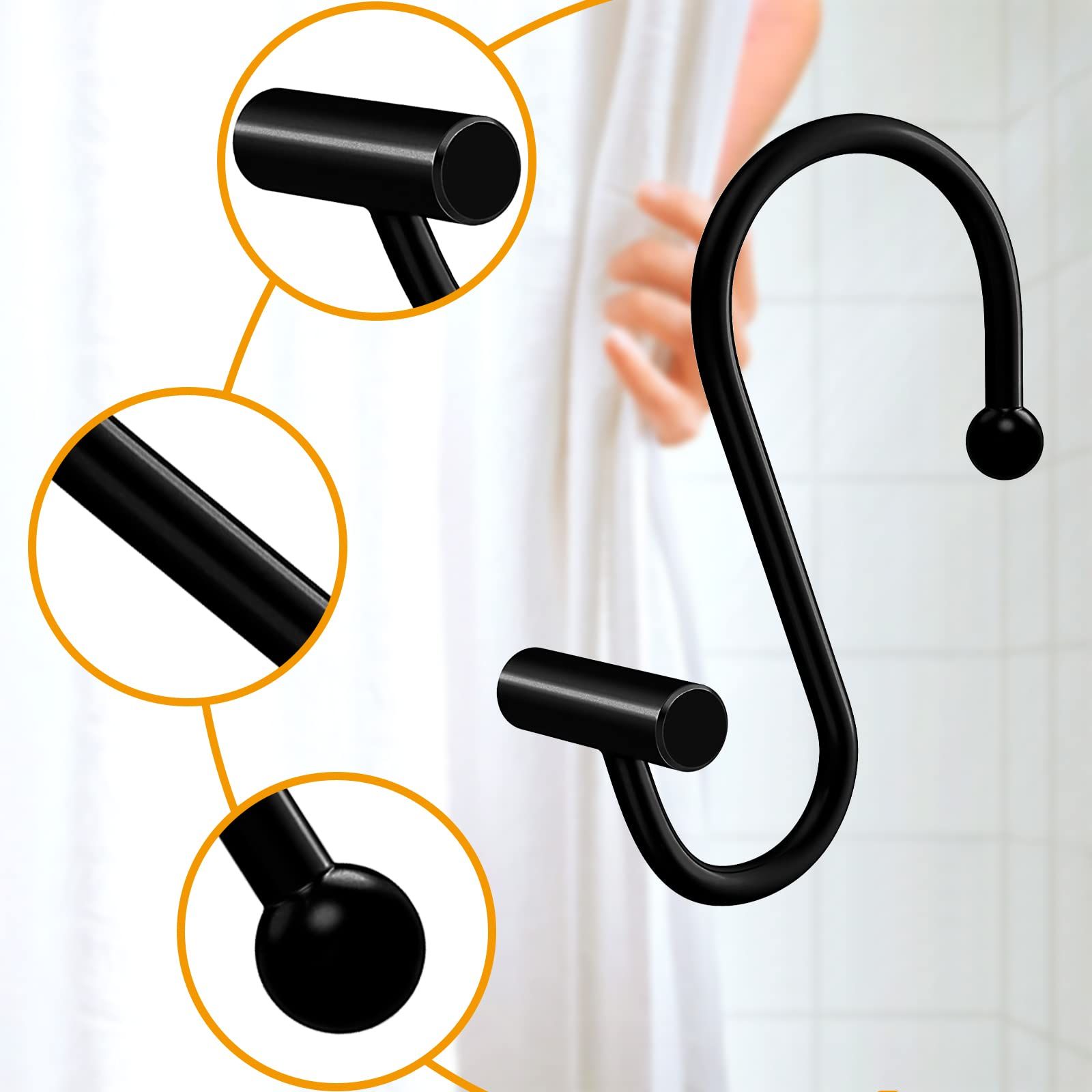 Shower Curtain Hooks Rings view 5