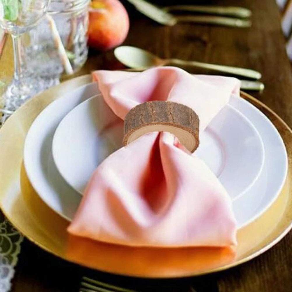 Wooden Napkin Rings Buckle - 10 Pcs Rustic Buckle Holder Decoration Adornment view 3