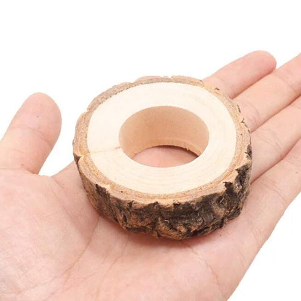 Wooden Napkin Rings Buckle - 10 Pcs Rustic Buckle Holder Decoration Adornment view 5