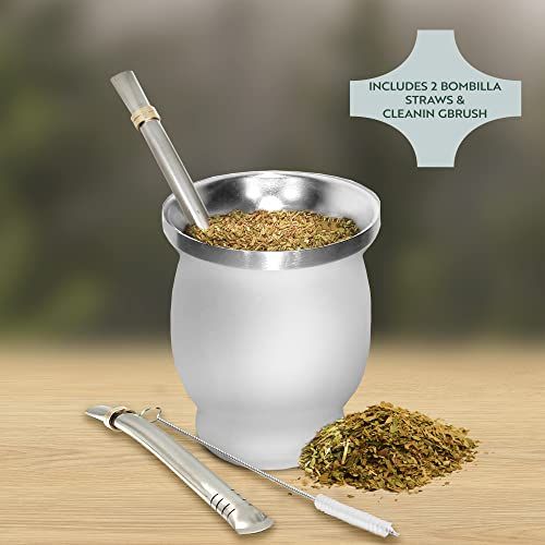 Natural Gourd/Tea Cup Set White (Original Traditional Cup - 8 oz) view 2