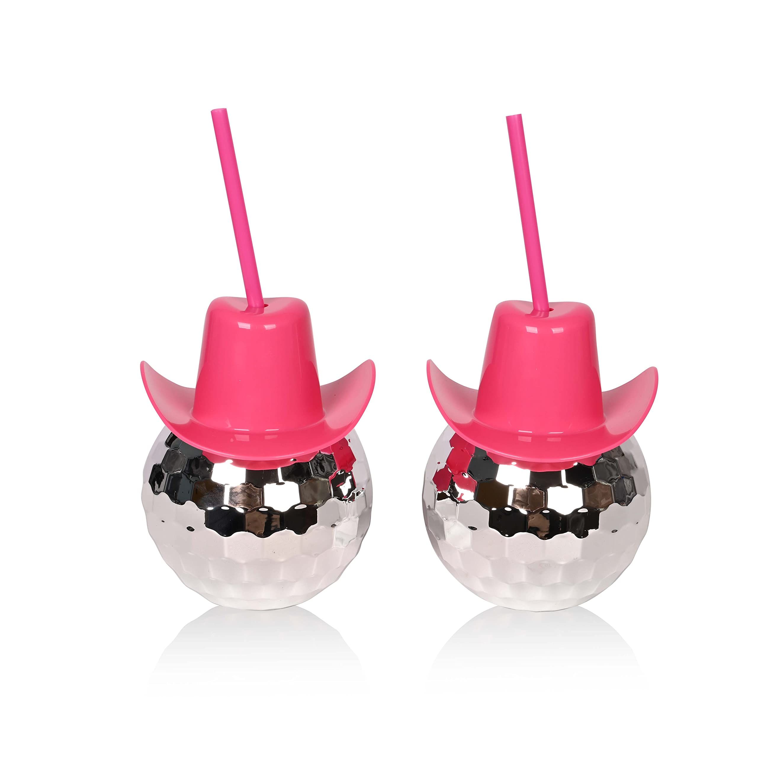 Disco Ball 17 oz Drink Tumbler with Straw