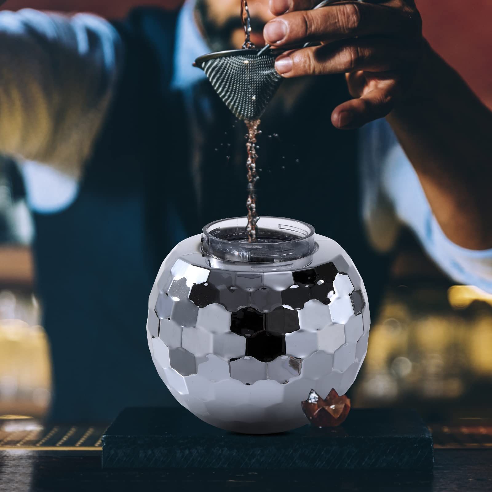 Disco Ball 17 oz Drink Tumbler with Straw view 5