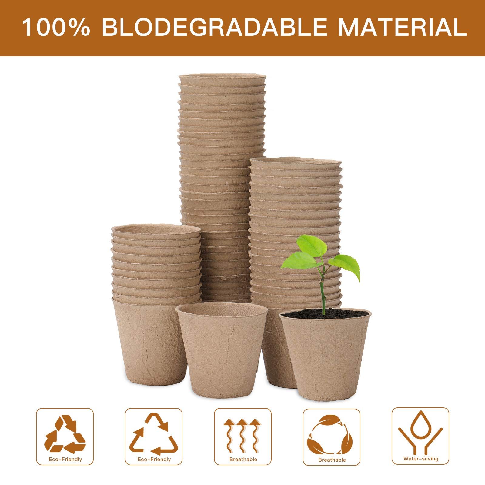 Peat Plant Pots for Plantings view 3