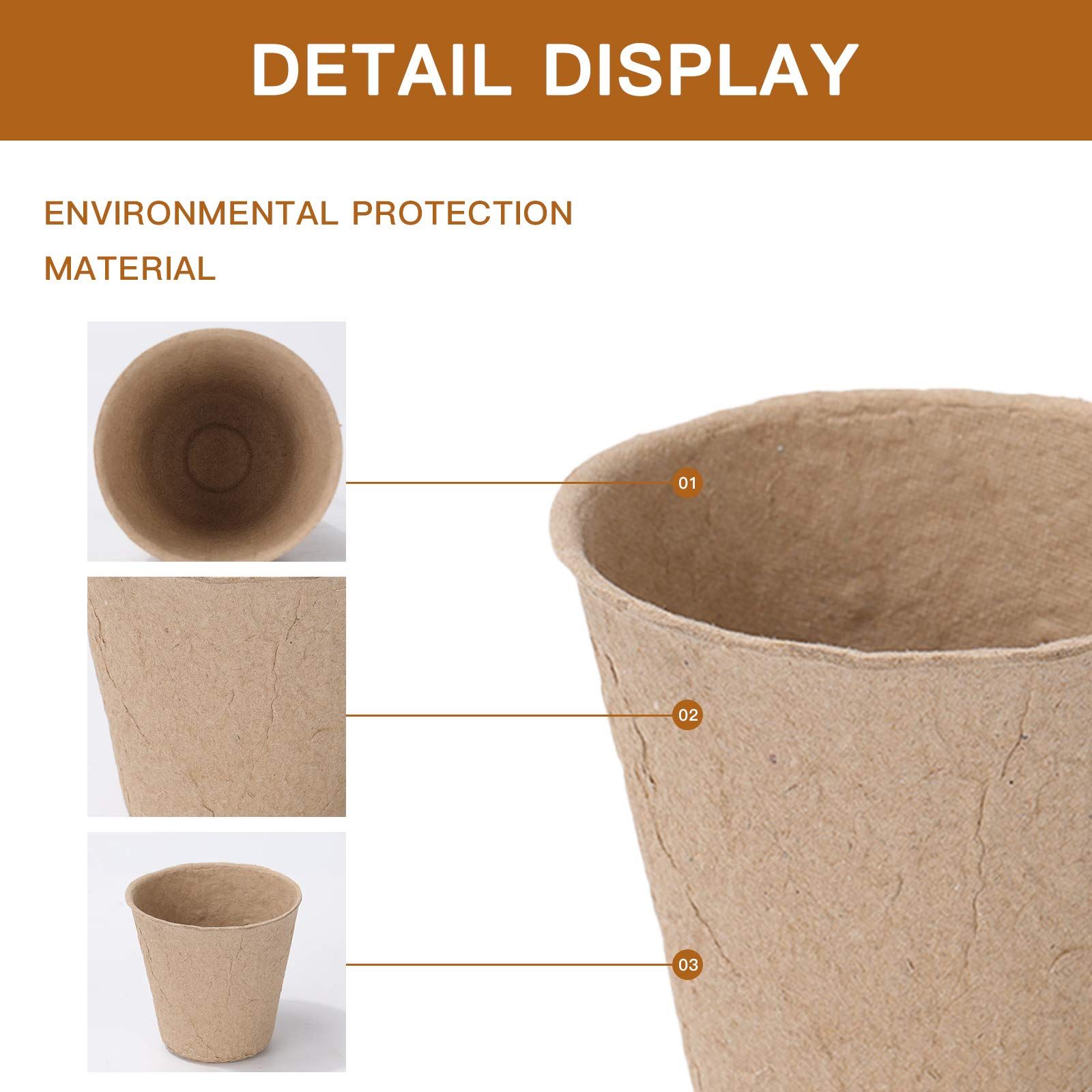 Peat Plant Pots for Plantings view 5