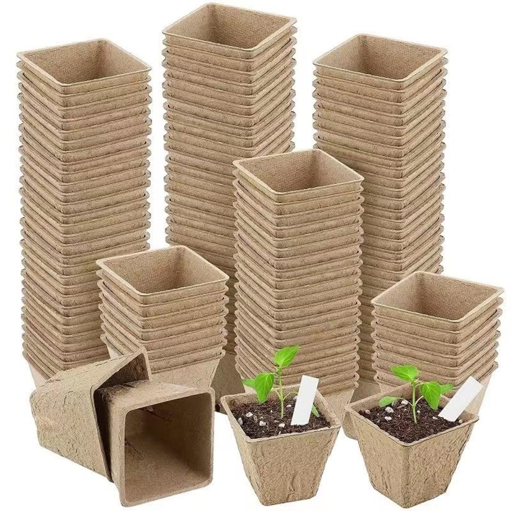 Peat Pots for Seedlings 2.4inch Plant Nursery Pots Biodegradable Seed Starter