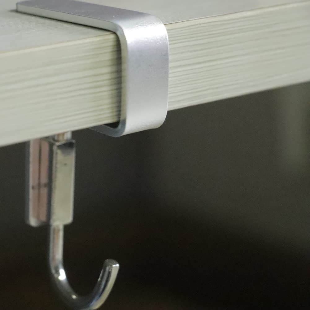 Student Desk Space Aluminium Alloy Nail-Free Hook 2 Pack Office Bag Hook view 5