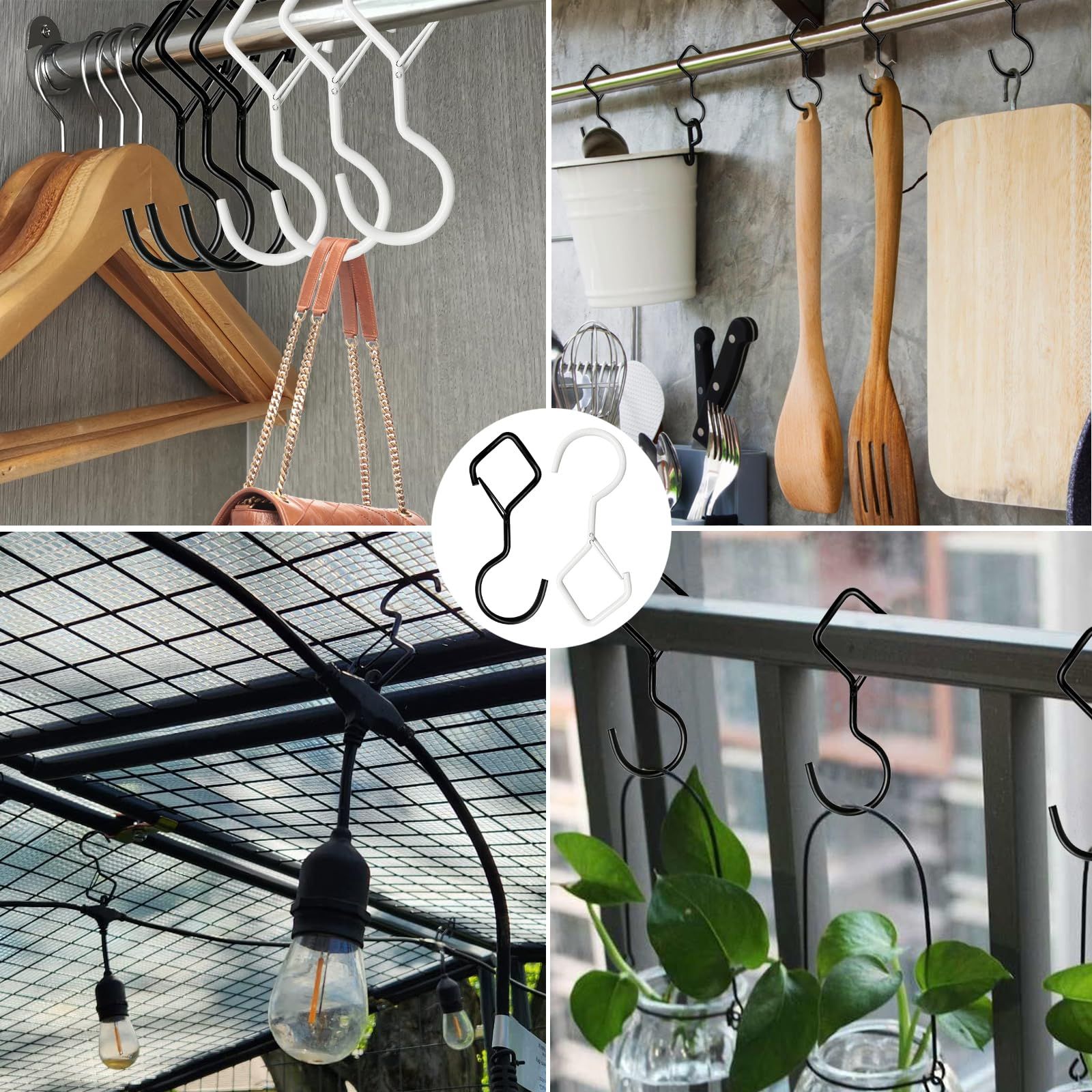 12 PCS S Hooks for Hanging view 5