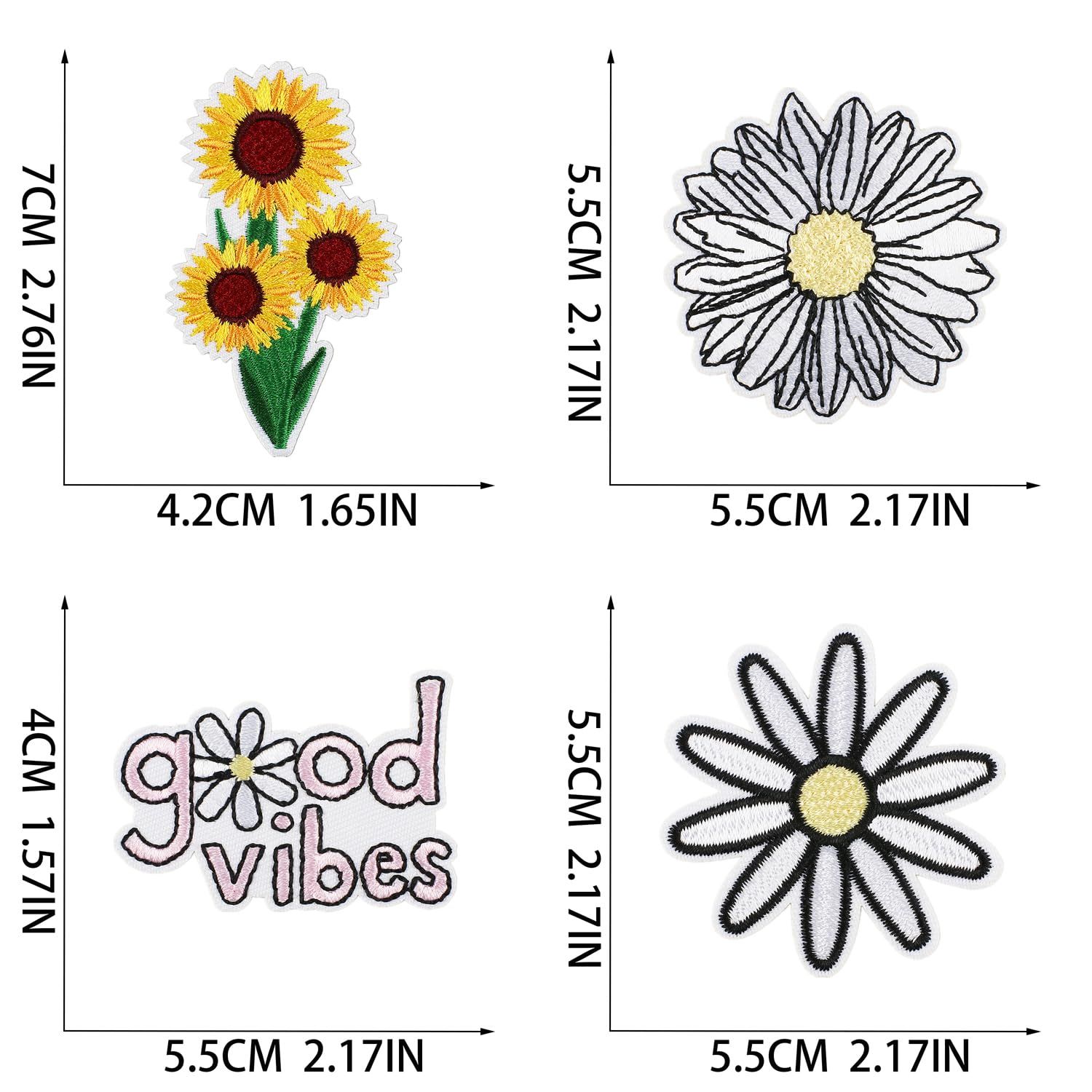 16Pcs Assorted Sunflower Daisy Flower Patch view 2