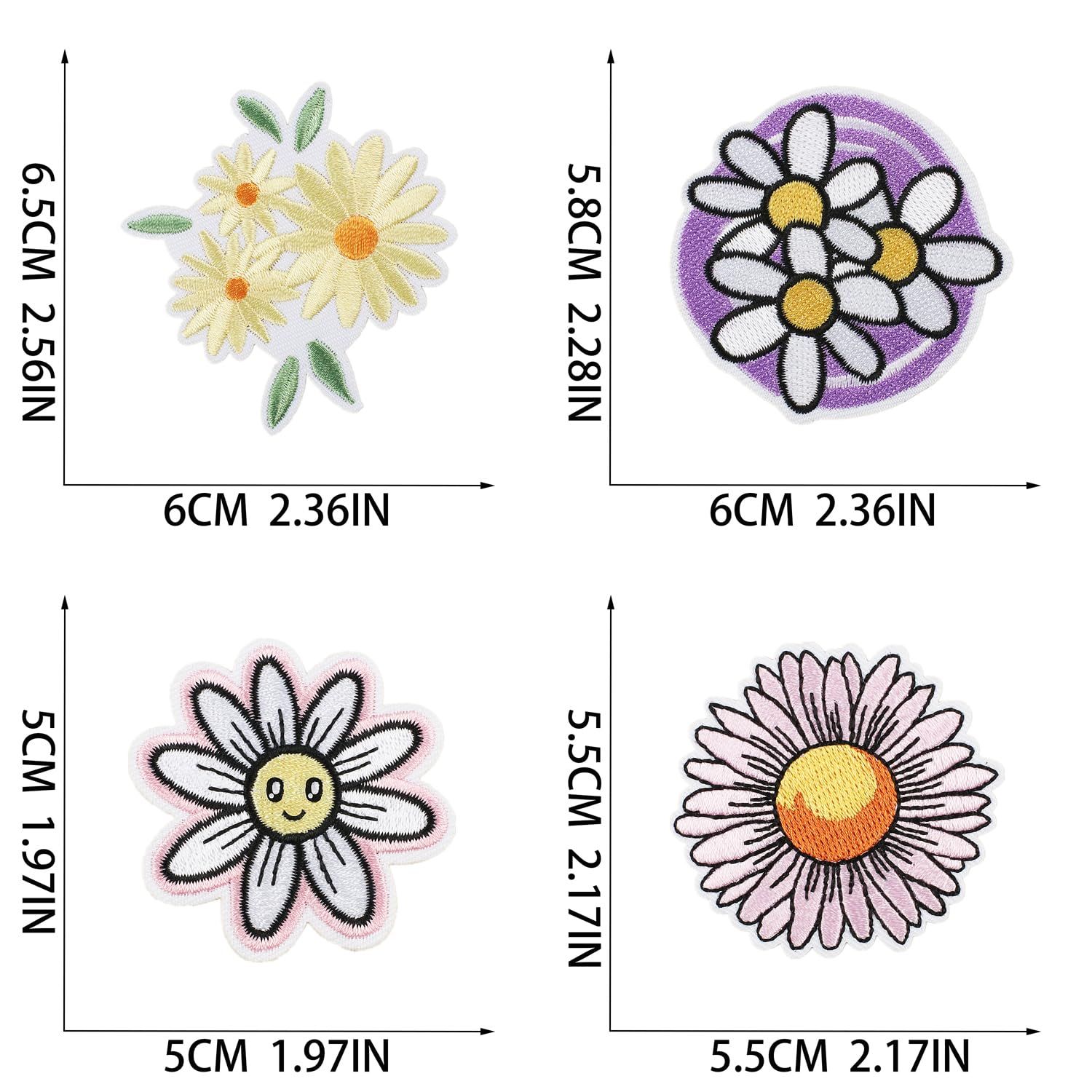 16Pcs Assorted Sunflower Daisy Flower Patch view 3