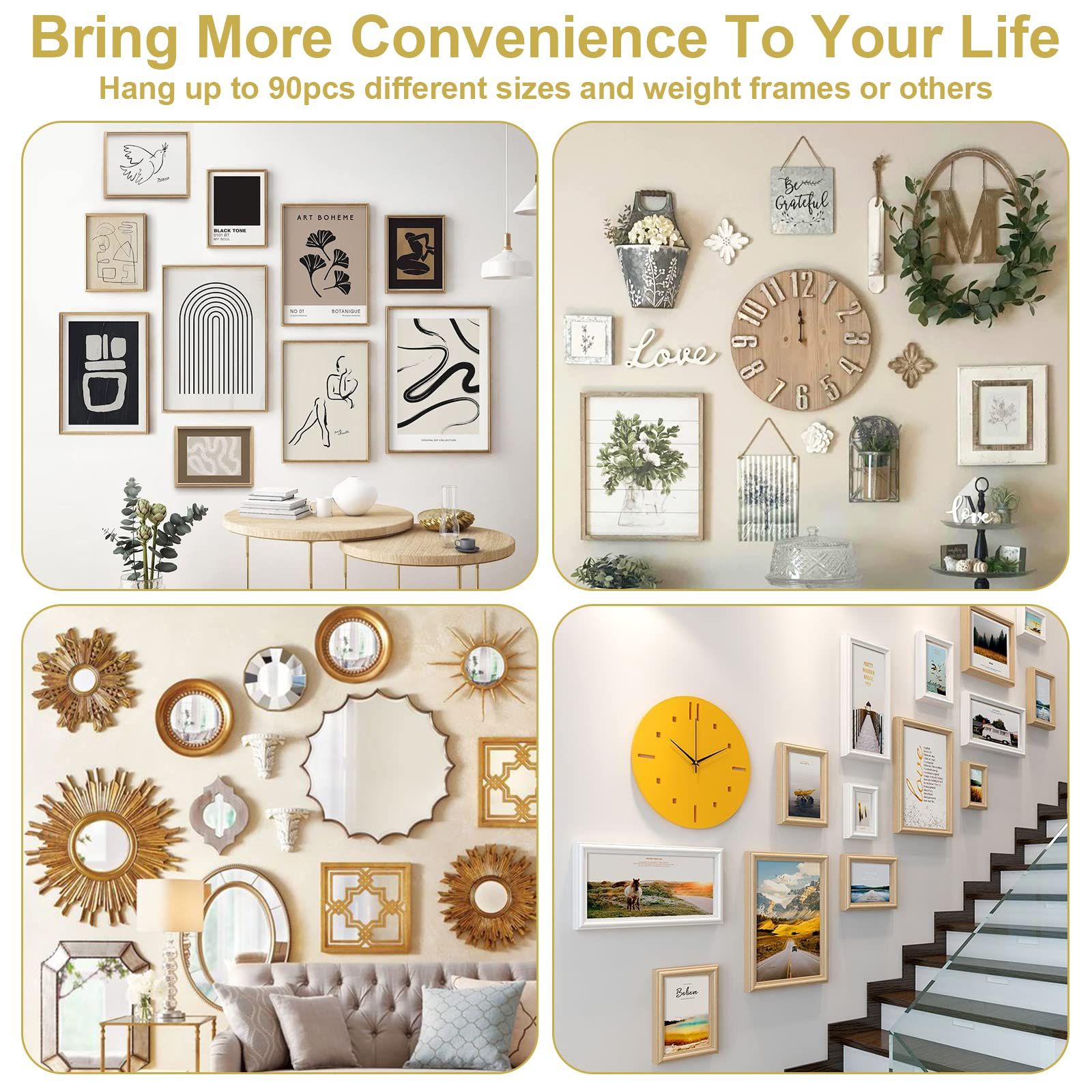 90PCS Picture Hanging Nails view 5