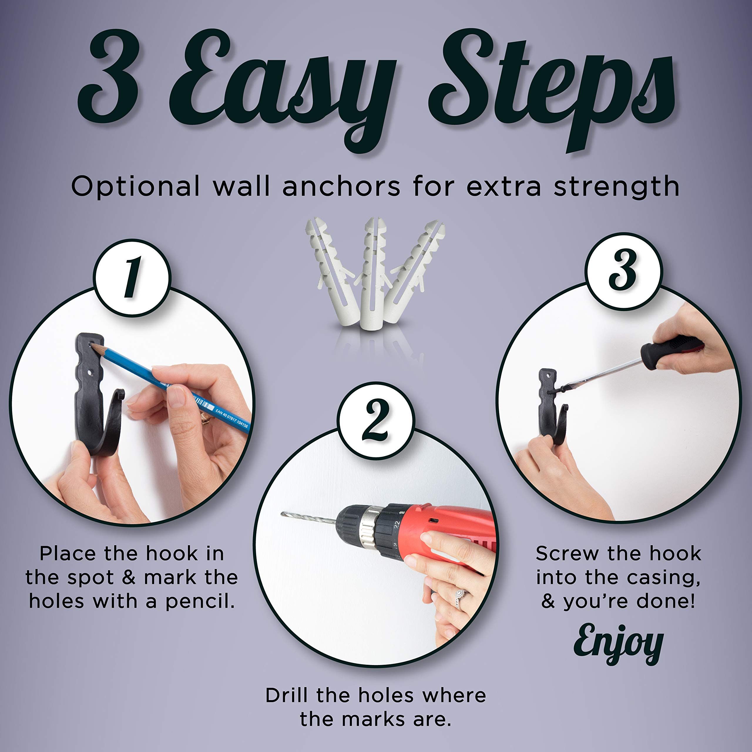 Decorative Hooks for Wall-Wall Hooks for Hanging Coats view 5