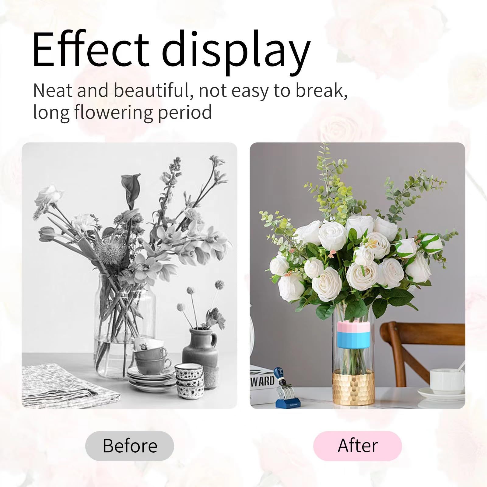Spiral Flower Stem Holder - 2 Pack Flower Arranger Twist view 3