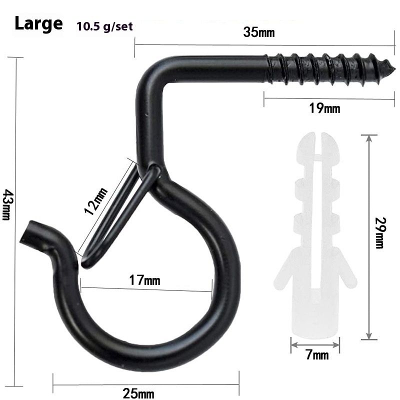 10Pcs Q-Hanger Hooks Christmas String Lights Hooks Easy Release Screw Hanger view 5