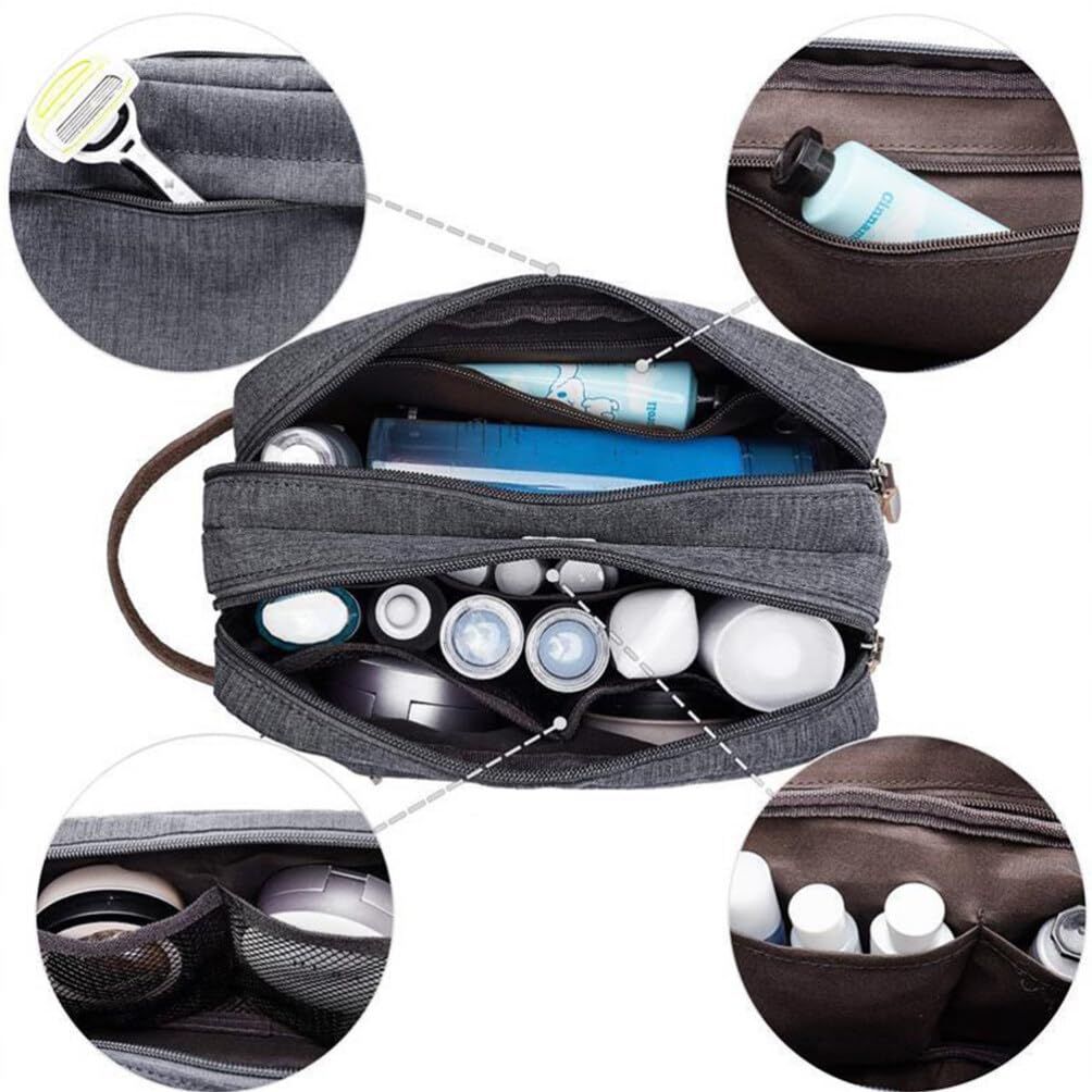 Canvas Toiletry Bag Men Travel Toiletry Bag 3.5x5.9x9.8 inch Shaving Bags Kit view 2