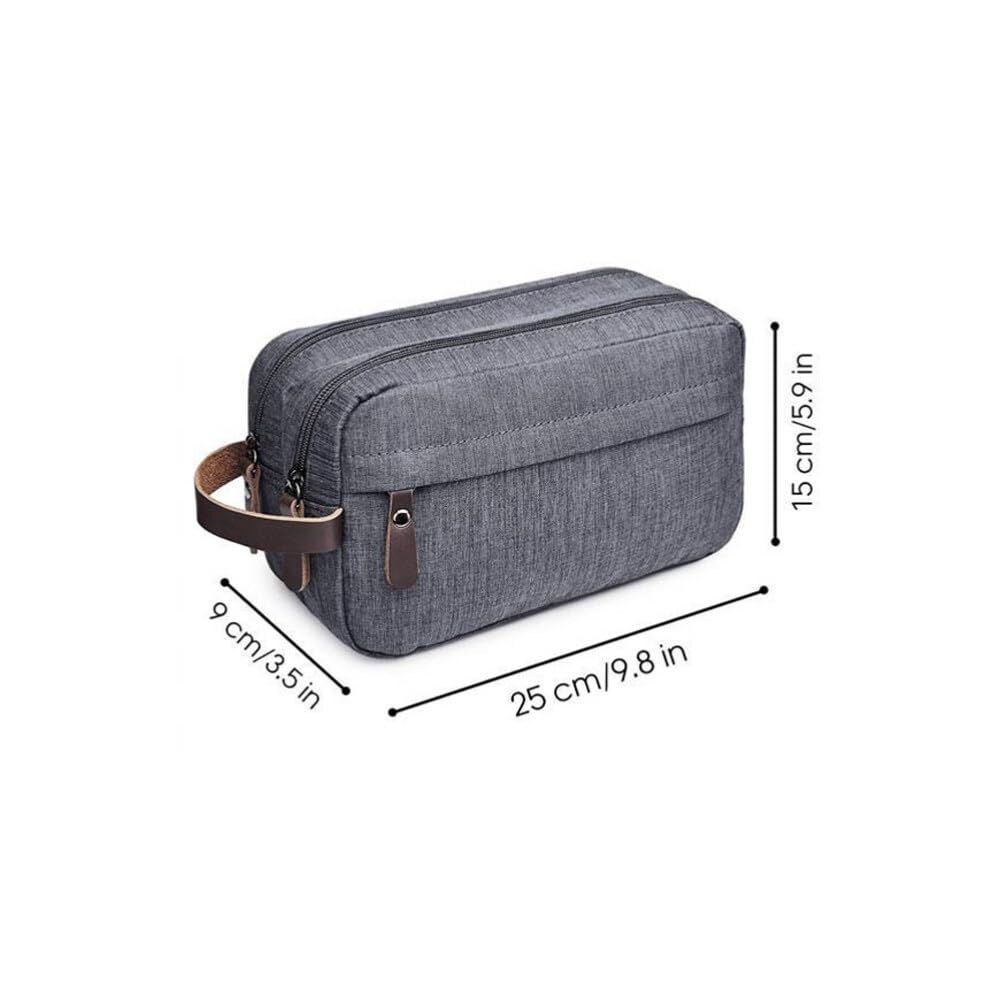 Canvas Toiletry Bag Men Travel Toiletry Bag 3.5x5.9x9.8 inch Shaving Bags Kit view 4