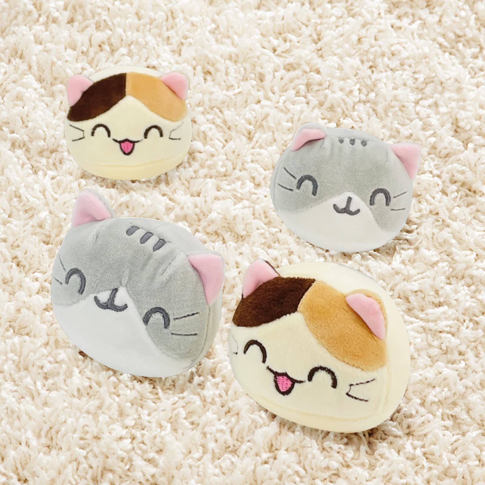 Cute Plush Pillow, Removable Fluffy Animal Kitten Dolls, Soft Animals Stuffed view 5