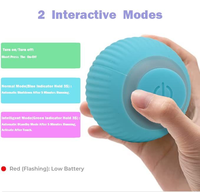 Pet's Cat Toy Ball,Cat Toy,Magic Rolling and Sound Ball for Indoor Playing view 2