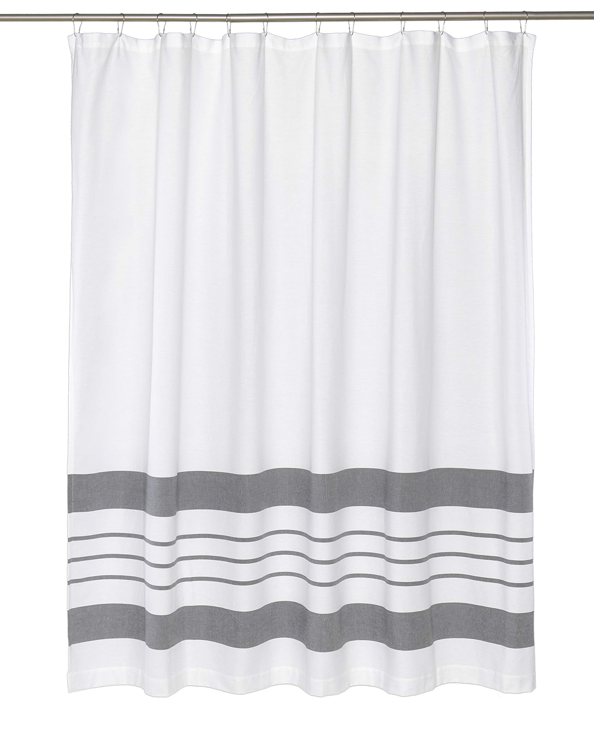 White Shower Curtain for Bathroom