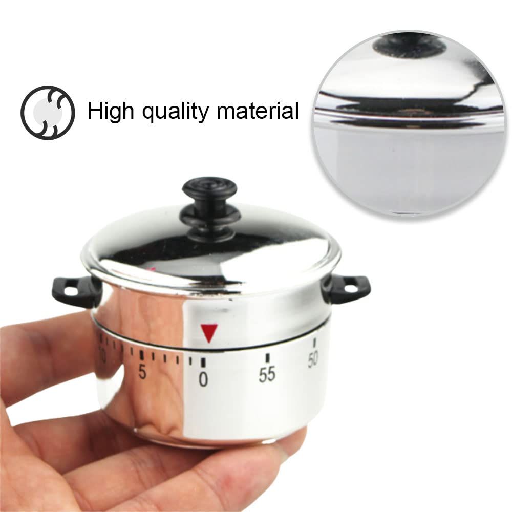 Kitchen Timer Pressure Cooker Shape Time Manager 60 Minute Wind Up Mechanical view 3
