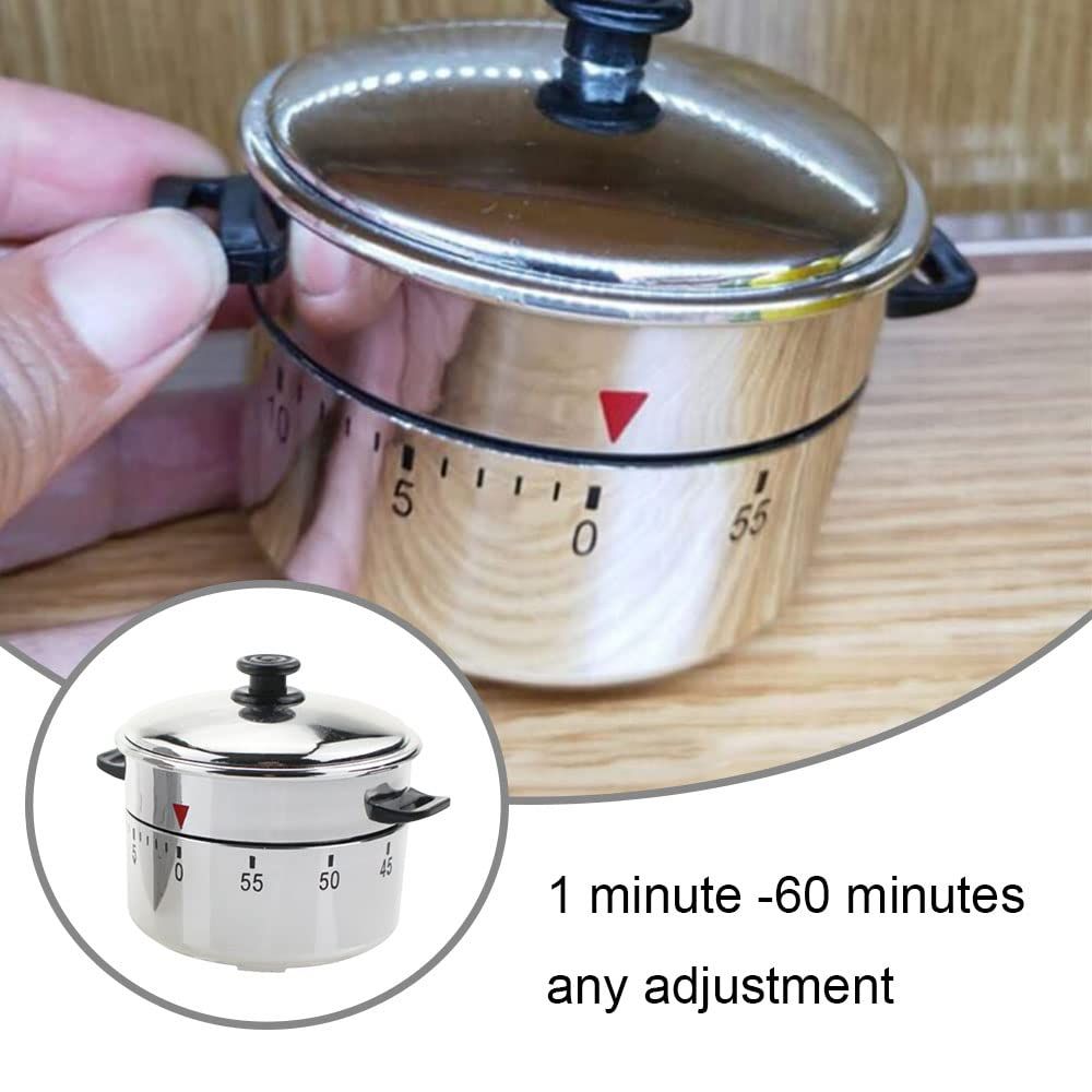 Kitchen Timer Pressure Cooker Shape Time Manager 60 Minute Wind Up Mechanical view 5