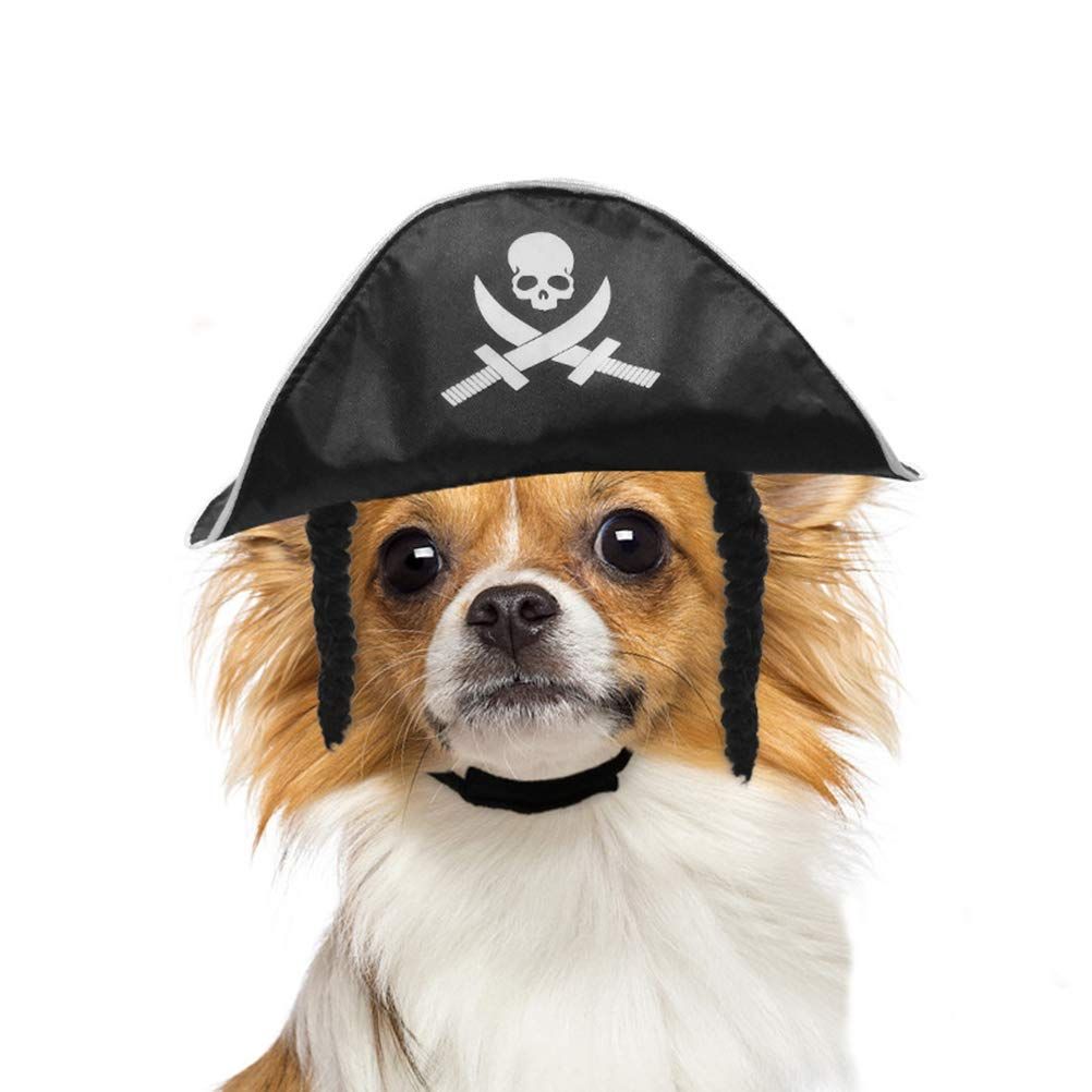 Skull Hat Delicate Pirate Design Hat Pet Halloween Hat Pet Dog Hat Decoration view 2