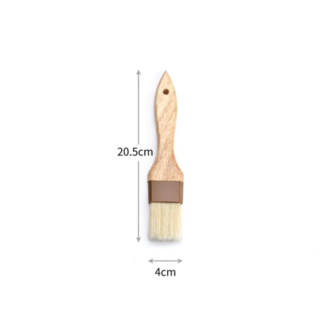 Pastry Brushes for Baking Basting Brush with Boar Bristles and Beech Hardwood view 5
