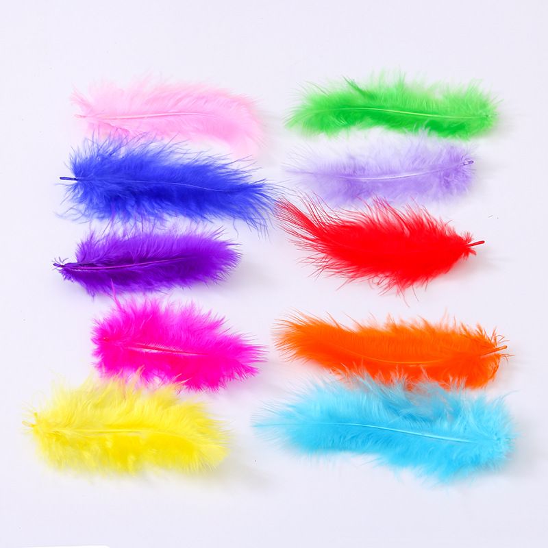 100pcs Colorful Feathers Bulk Feathers Assorted Colors for Crafts DIY view 3