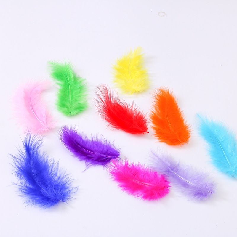 100pcs Colorful Feathers Bulk Feathers Assorted Colors for Crafts DIY view 4