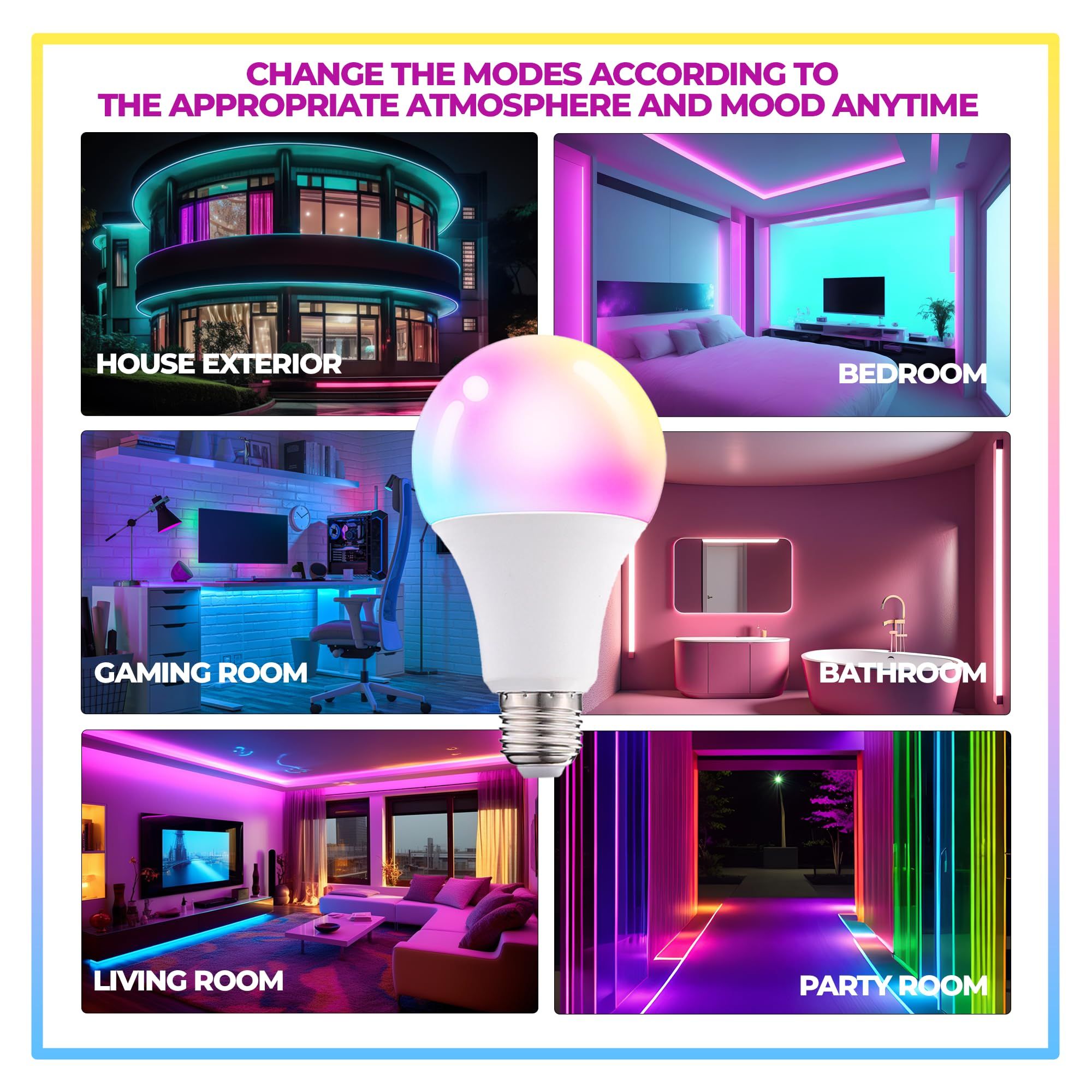 Color Changing Light Bulb with Remote view 5