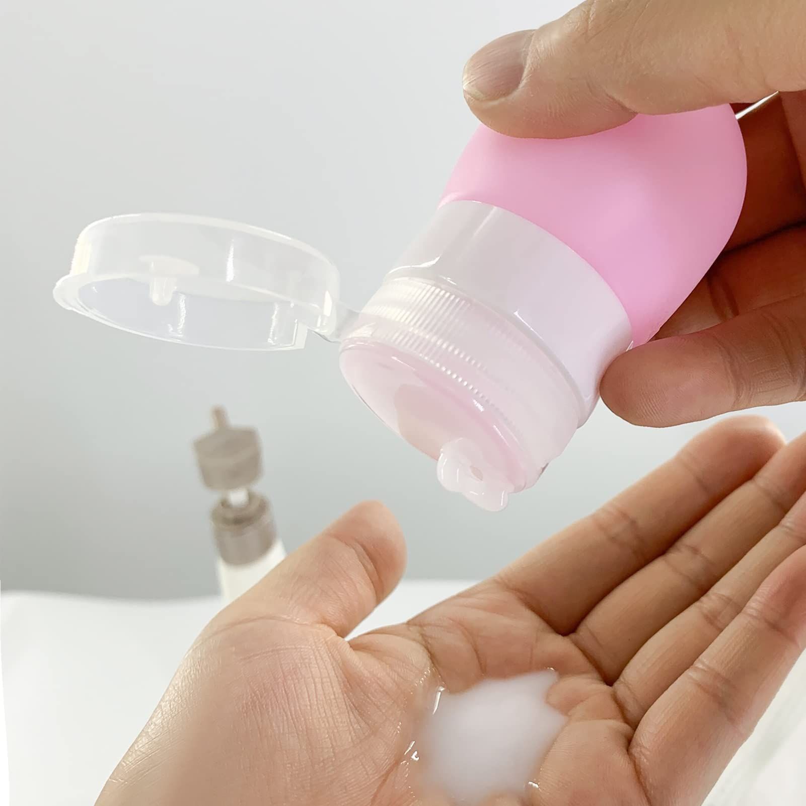 3Pcs Small Condiment Squeeze Bottles - Shampoo Travel Container Squeeze Bottle view 5
