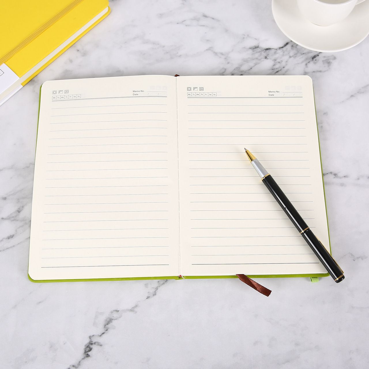 A5 Notebook Ruled, Hard Cover Ruled Journal with Premium Thick Paper, Inner view 2