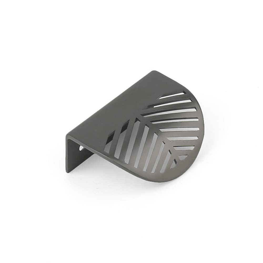 Solid Cabinet Handle Knob Edge Pulls Drawer Leaf Shape Pull Handle for Dresser view 5