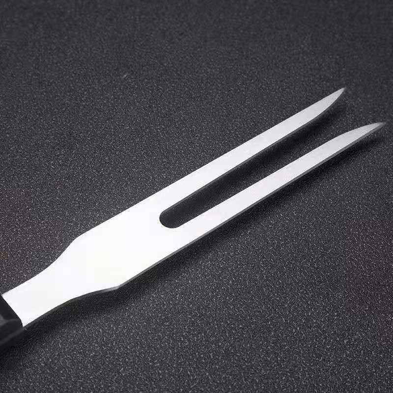 Carving Fork Pot Forks Stainless Steel Meat Serving Fork with Plastic Handle view 2