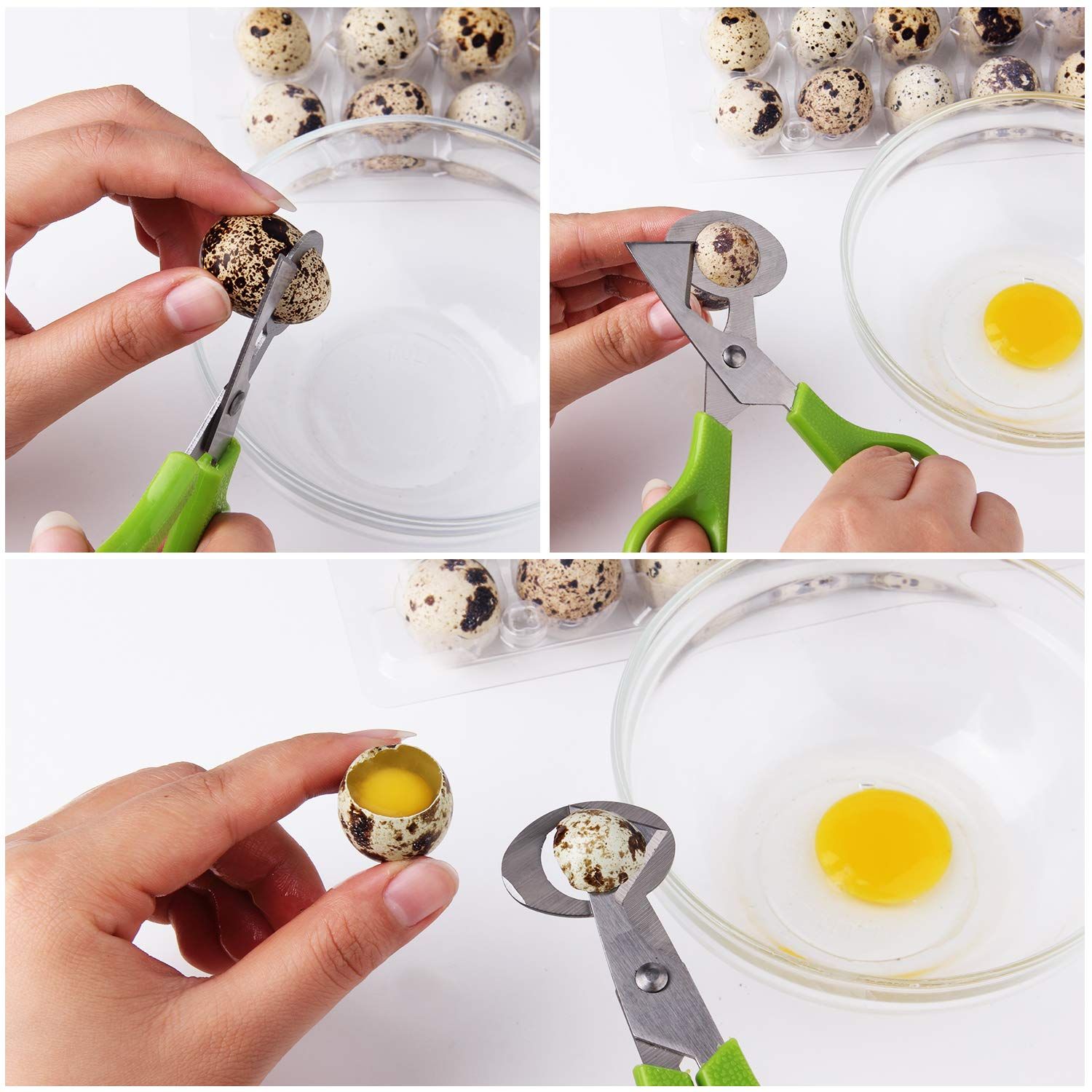Pigeon Bird Quail Egg Cutter Tool Quail Egg Scissors Opener Cracker Stainless view 5