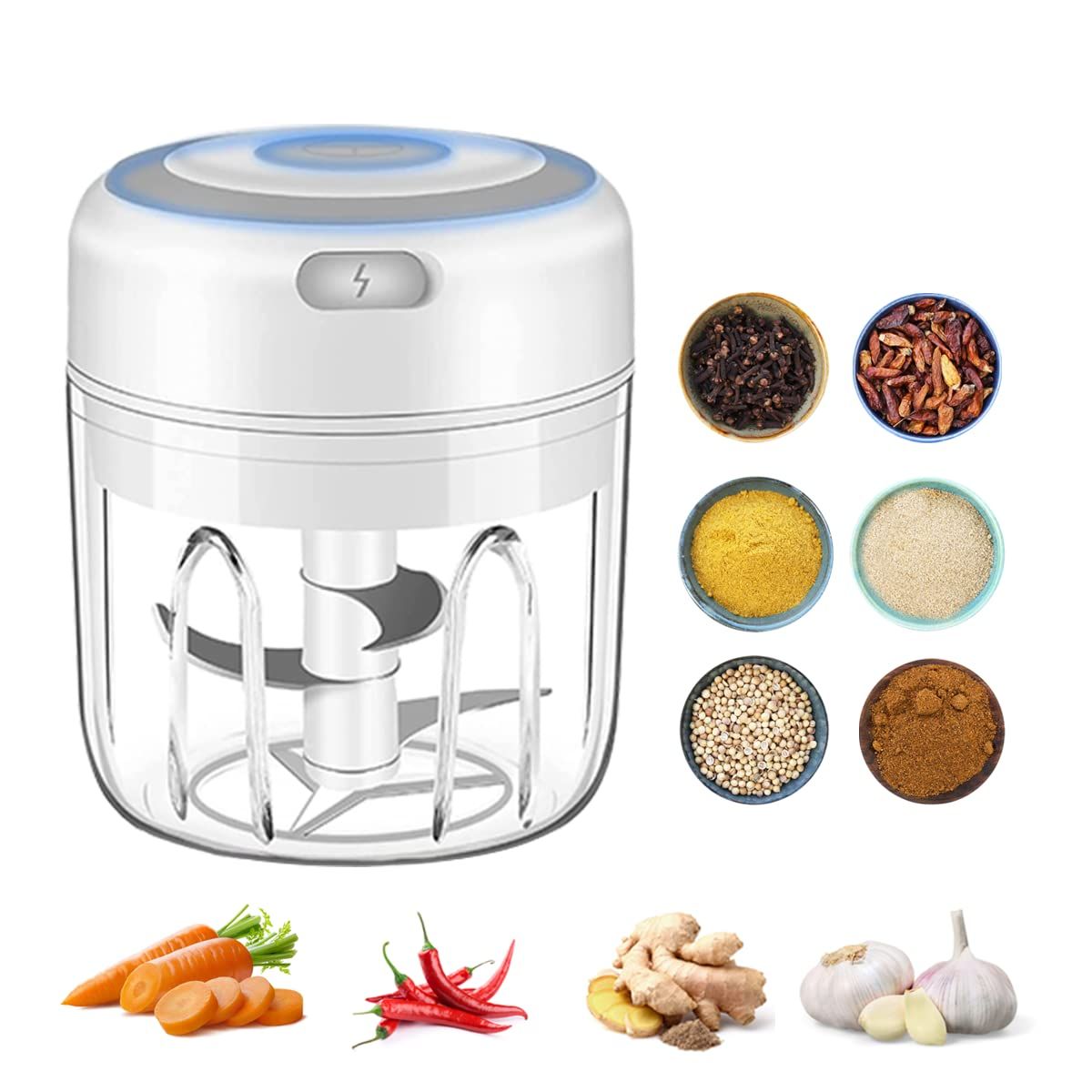 Mini food processor,electric mini garlic chopper,mini chopper food processor view 4