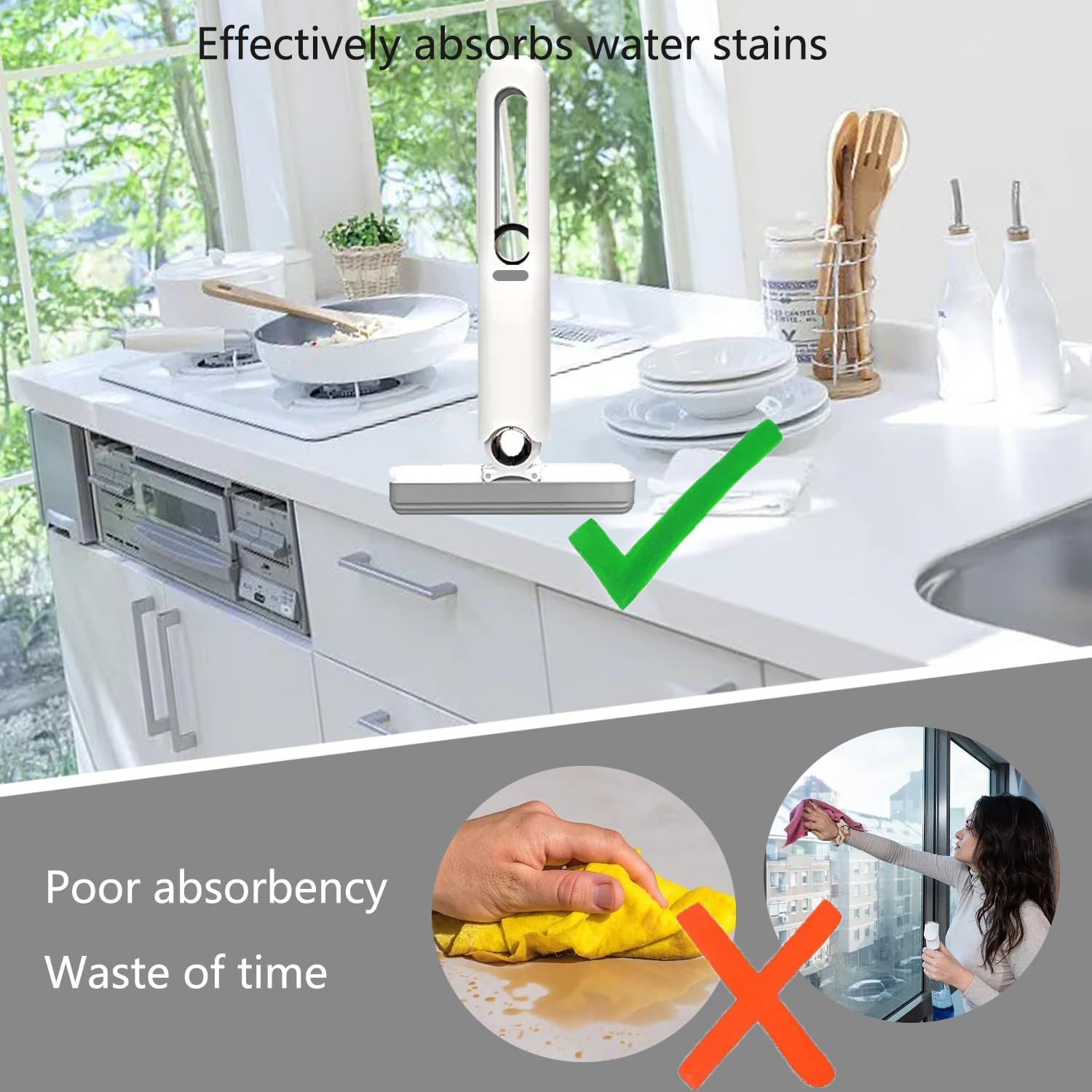 one Handed Mini mop for Tabletop Cleaning view 4