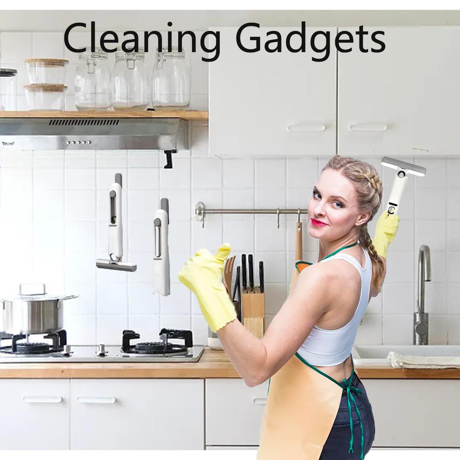 one Handed Mini mop for Tabletop Cleaning view 5