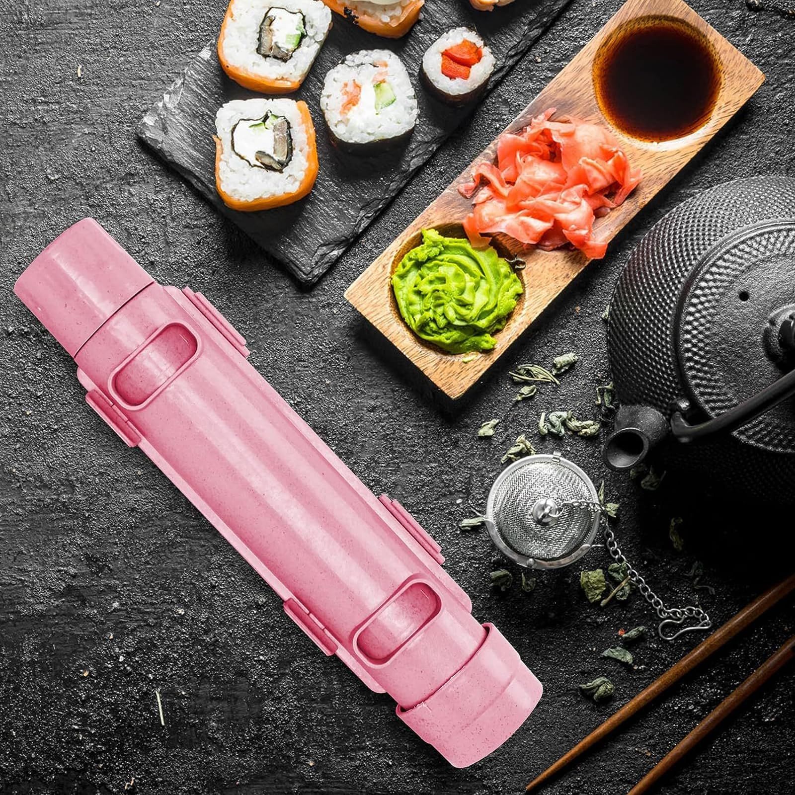 Sushi Maker【Upgraded】 Effortless Sushi Making Kit for Beginners view 3