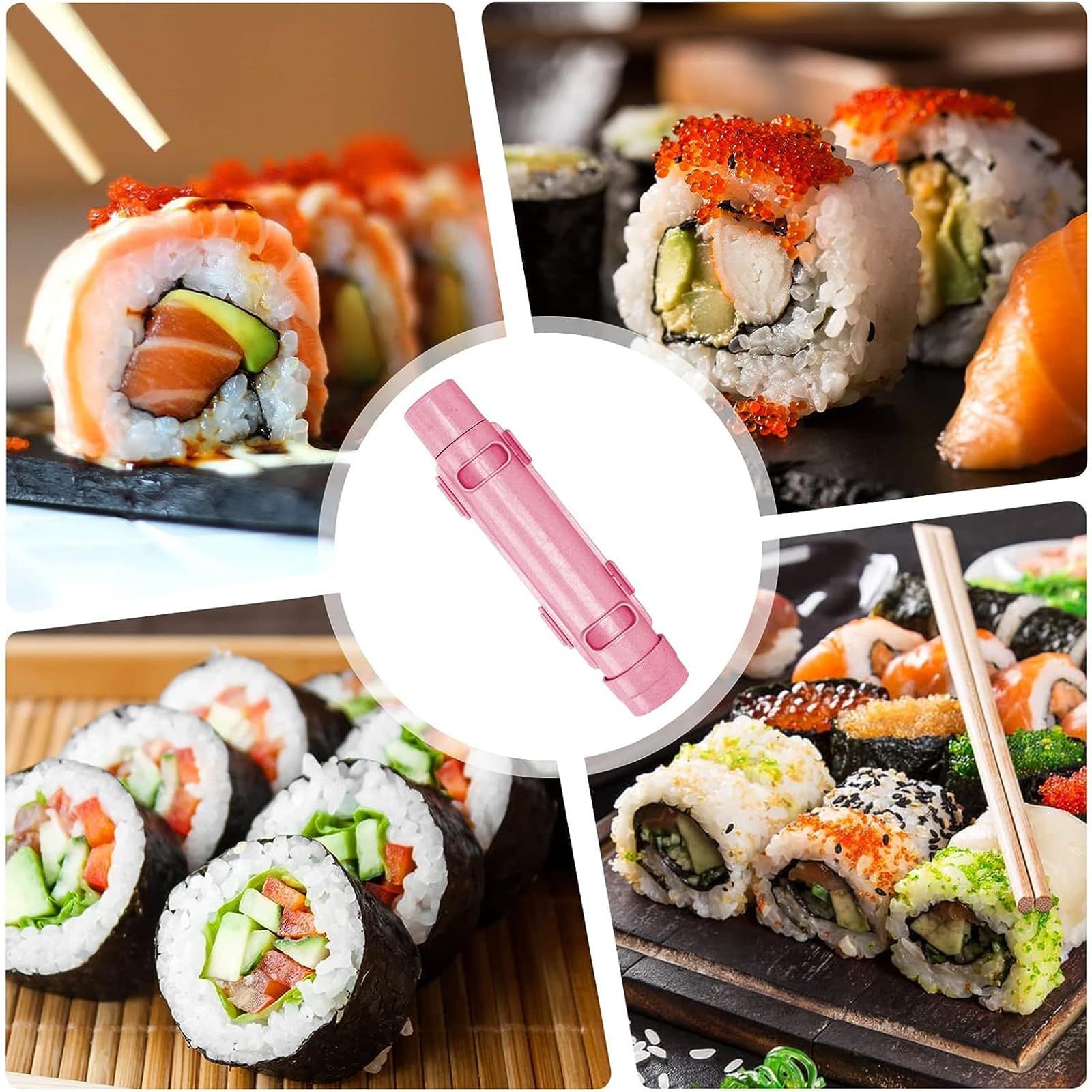 Sushi Maker【Upgraded】 Effortless Sushi Making Kit for Beginners view 5
