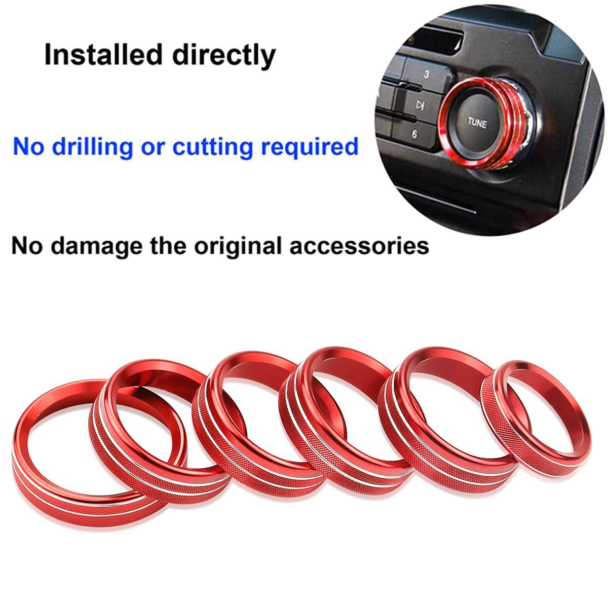 F150 XLT 4WD & Trailer Engine Knob AC VOL Air Conditioner Switch Cover Audio view 3