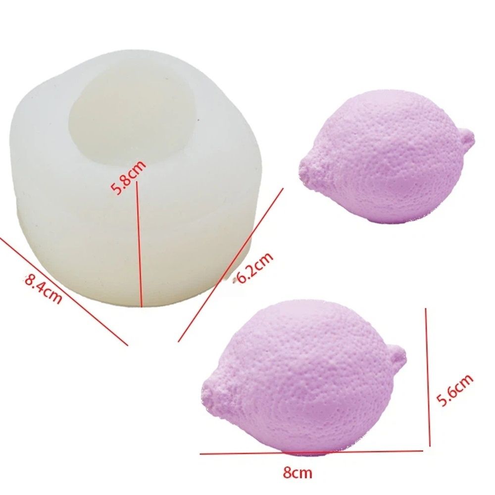 3D Lemon Silicone Soap Mold for Homemade Soap Making Lime Silicone Chocolate view 5
