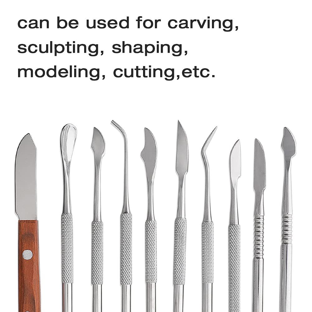 Wax Carving Tools - 10PCS Stainless Steel Wax Carvers Set Sculpture Chisel view 4