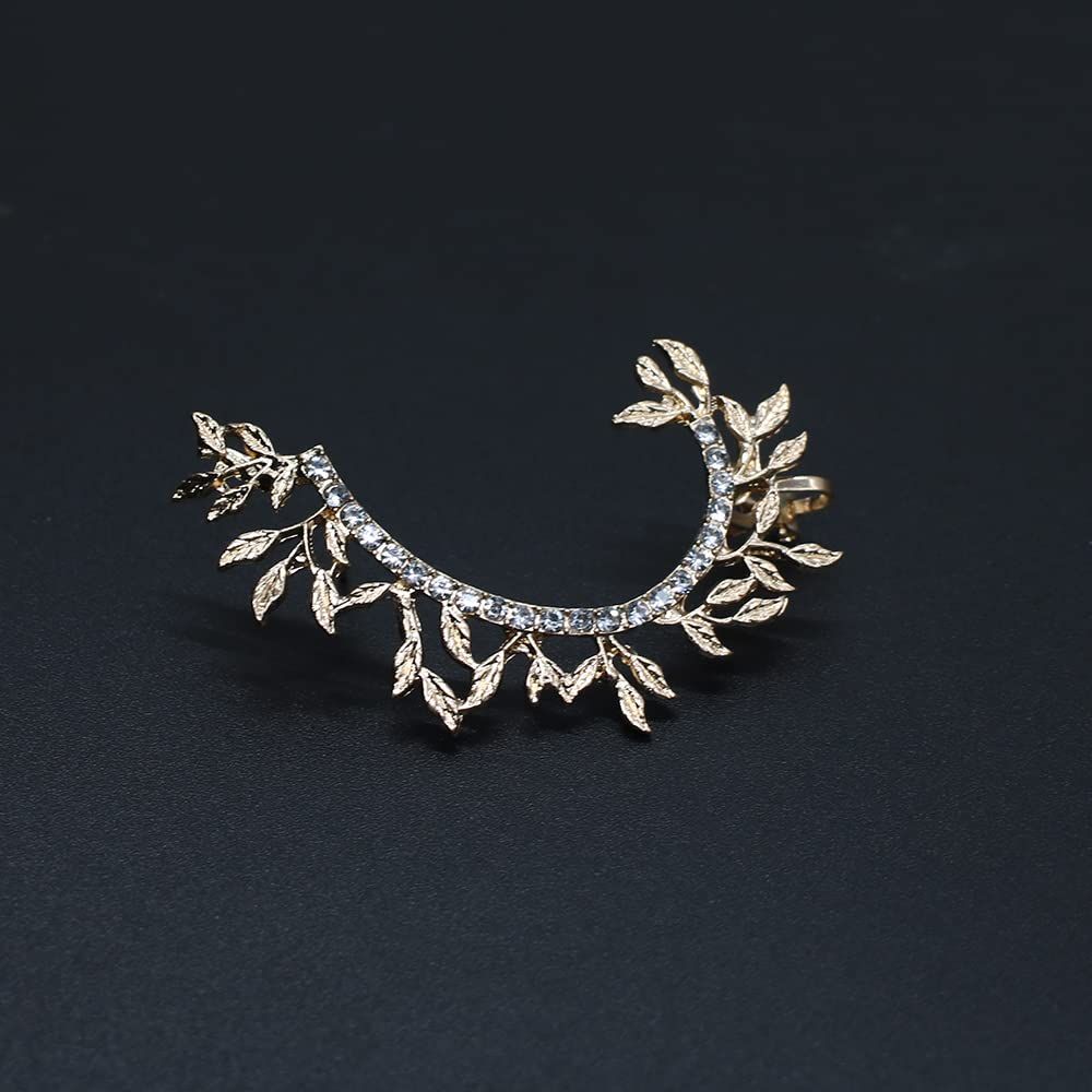 Crystal Pearl Flower Climbers Crawler Stud Earring Cute Rhinestone Resin view 3